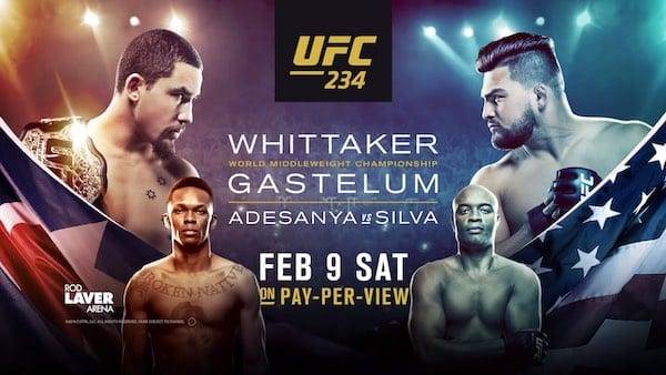 Watch Wrestling UFC 234: Whittaker vs. Gastelum