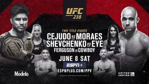 Watch Wrestling UFC 238: Cejudo vs. Moraes + Shevchenko vs. Eye