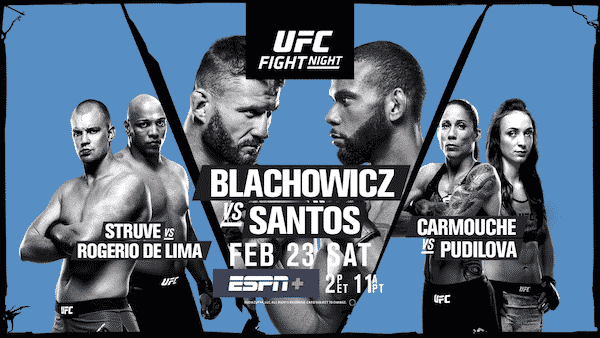 Watch Wrestling UFC Fight Night 145: Blachowicz vs Santos