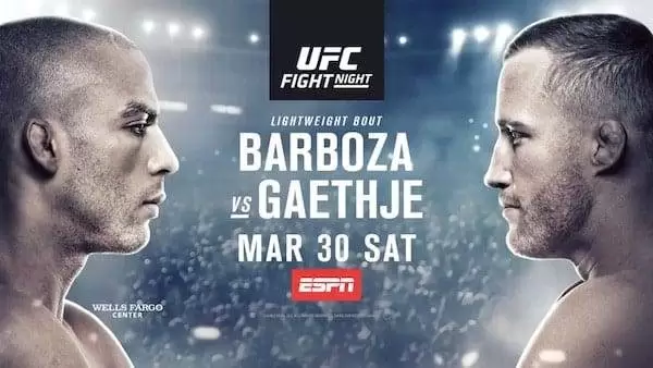 Watch Wrestling UFC on ESPN 2 Barboza vs Gaethje