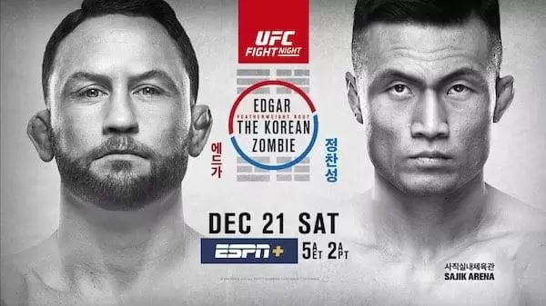 Watch Wrestling Fight Night 165: Edgar vs. The Korean Zombie 12/21/19