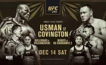 Watch Wrestling UFC 245: Usman vs. Covington 12/14/19 Online