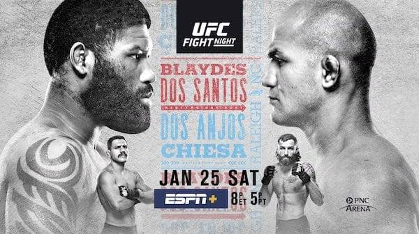 Watch Wrestling UFC Fight Night 166: Blaydes vs Dos Santos 1/25/20