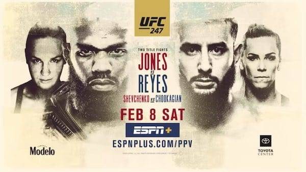 Watch Wrestling UFC 247: Jones vs. Reyes 2/8/20 Online