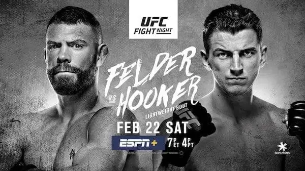 Watch Wrestling UFC Fight Night 168: Felder vs Hooker 2/22/20