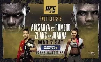 Watch Wrestling UFC 248: Adesanya vs. Romero + Zhang vs. Weili 3/7/20 Online