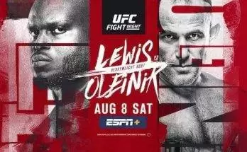 Watch Wrestling UFC Fight Night Vegas 6: Lewis vs. Oleinik 8/8/20 Online