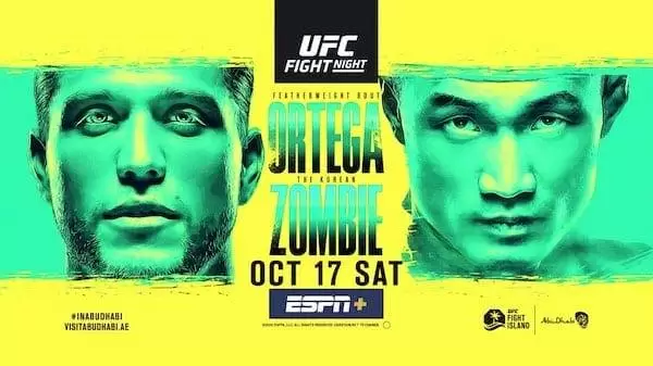 Watch Wrestling UFC Fight Island 6: Ortega vs. Korean Zombie 10/17/20 Live Online