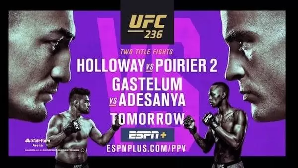 Watch Wrestling UFC 236: Holloway vs. Poirier 2