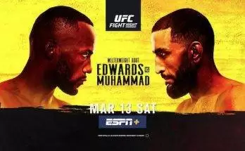 Watch Wrestling UFC Fight Night Vegas 21: Edwards vs. Muhammad 3/13/21 Live Online