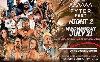 Watch Wrestling AEW Fyter Fest Night 2 7/21/21 Live PPV Online