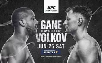 Watch Wrestling UFC Fight Night Vegas 30: Gane vs. Volkov 6/26/21