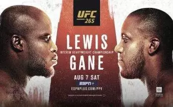 Watch Wrestling UFC 265: Lewis vs. Gane 2021 8/7/21