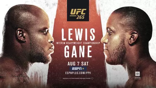 Watch Wrestling UFC 265: Lewis vs. Gane 2021 8/7/21