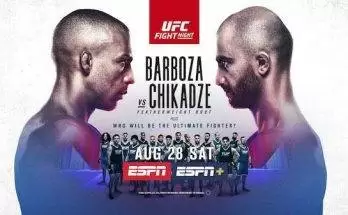 Watch Wrestling UFC Fight Night Vegas 35: Barboza vs. Chikadze 8/28/21