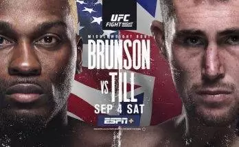 Watch Wrestling UFC Fight Night Vegas 36: Brunson vs. Till 9/4/21