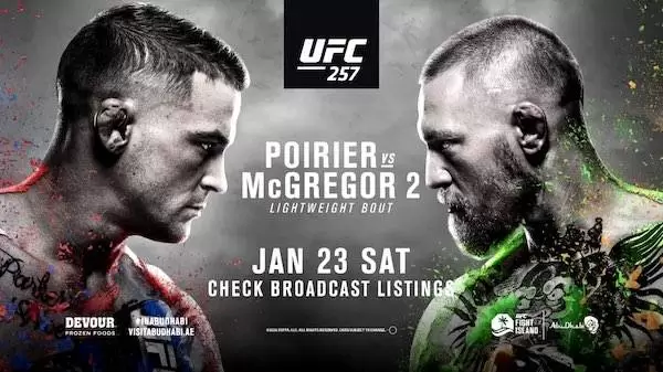 Watch Wrestling UFC 257: Poirier vs. McGregor 2 1/23/21 Live Online