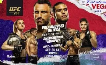 Watch Wrestling UFC 266: Volkanovski vs. Ortega 9/25/21