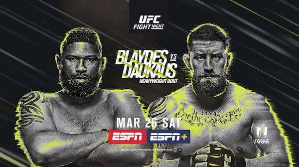 Watch Wrestling UFC Fight Night Columbus: Blaydes vs. Daukaus