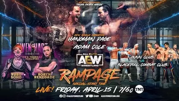 Watch Wrestling AEW Rampage Live 4/15/22