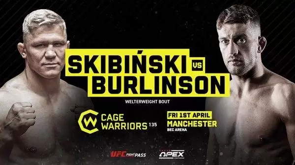 Watch Wrestling Cage Warriors 135 Skibinski vs. Burlinson 4/1/22