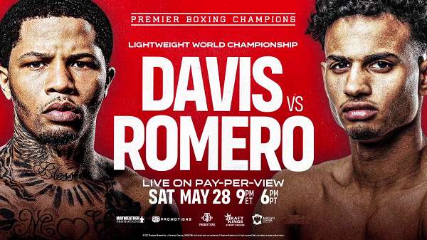 Watch Boxing: Davis vs. Romero 5/28/22