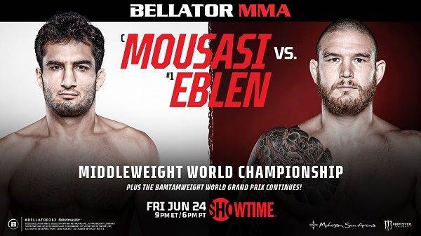 Watch Bellator 282: Mousasi vs. Eblen 6/24/22
