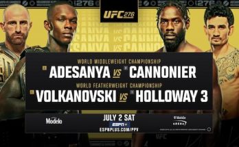Watch UFC 276: Adesanya vs. Cannonier + Volkanovski vs. Holloway 3 7/2/22
