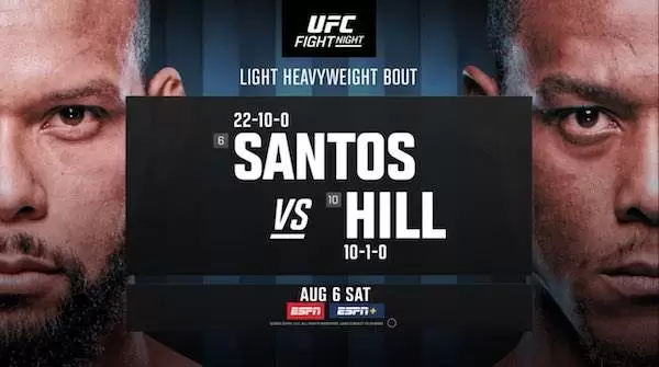 Watch UFC Fight Night Vegas 59: Santos vs. Hill – Beautiful Violence 8/6/22
