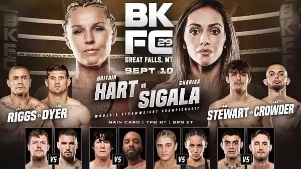 Watch BKFC 29 Montana 2: Hart vs. Sigala 9/10/22