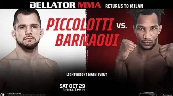 Watch Bellator 287: Piccolotti vs. Barnaoui 10/29/22