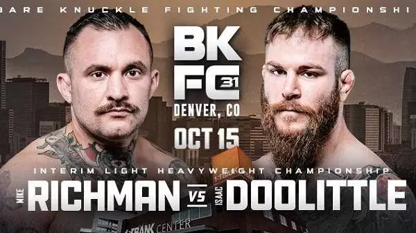 Watch BKFC 31 Denver : Mike Richman vs. Isaac Doolittle 10/15/22
