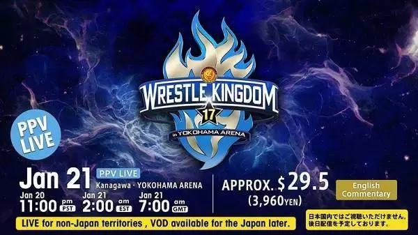 Watch NJPW Wrestle Kingdom 17 2023 1/20/23 Day2
