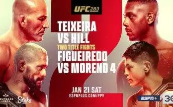 Watch UFC 283: Teixeira vs Hill + Figueiredo vs Moreno 4 1/21/23 Live PPV Online