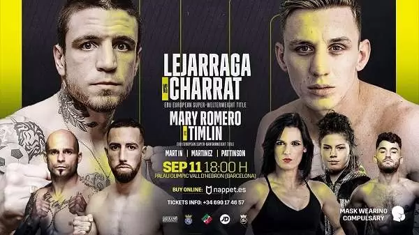 Watch Boxing: Lejarraga vs. Charrat 9/11/21