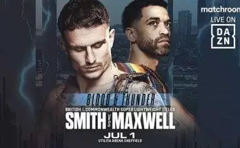 Watch Dalton Smith vs Maxwell 7/1/23 1st July 2023