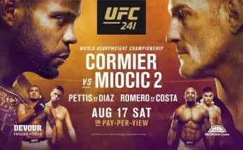 Watch UFC 241: Cormier vs. Miocic 2 8/17/19