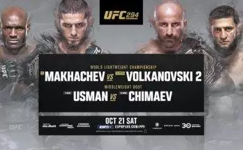 Watch UFC 294: Makhachev vs Volkanovski 2 10/21/23 Live PPV 21st October 2023