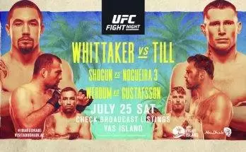 Watch UFC Fight Night Island 3: Whittaker vs. Till 7/25/20 Online