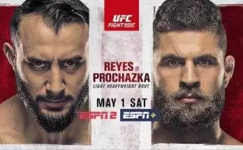 Watch UFC Fight Night Vegas 25: Reyes vs. Prochazka 5/1/21 Live Online