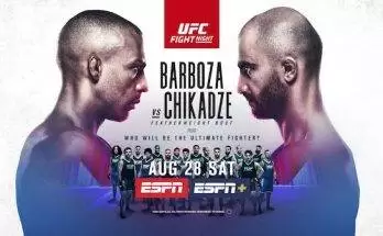 Watch UFC Fight Night Vegas 35: Barboza vs. Chikadze 8/28/21