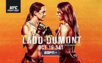 Watch UFC Fight Night Vegas 40: Ladd vs. Dumont 10/16/21