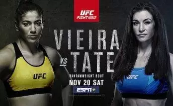 Watch UFC Fight Night Vegas 43: Vieira vs. Tate
