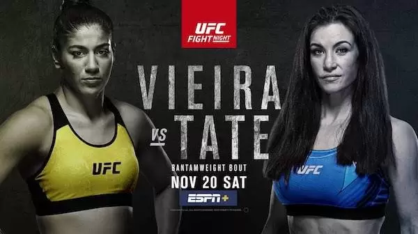 Watch UFC Fight Night Vegas 43: Vieira vs. Tate