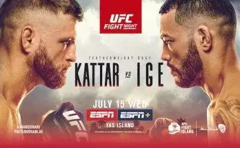 Watch UFC On ESPN: Kattar vs. Ige 7/15/20